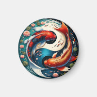 Japanese Koi Fish Yin Yang