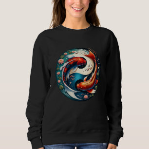 Japanese Koi Fish Yin Yang Sweatshirt
