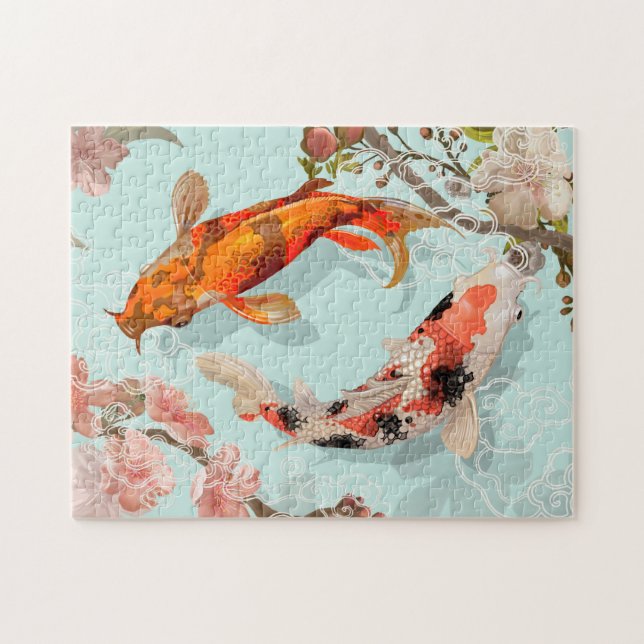 Japanese Koi Jigsaw Puzzle (Horizontal)
