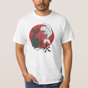 Japanese Koi Karp Yin and Yang design T-Shirt