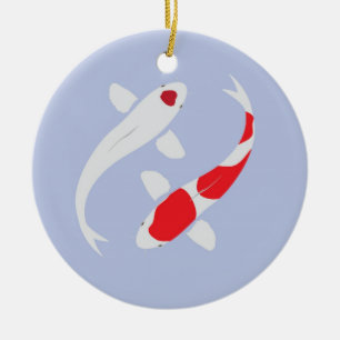 Japanese Koi Personalised Christmas Ornament