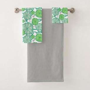 Japanese Koi Pond Bath Towel Set