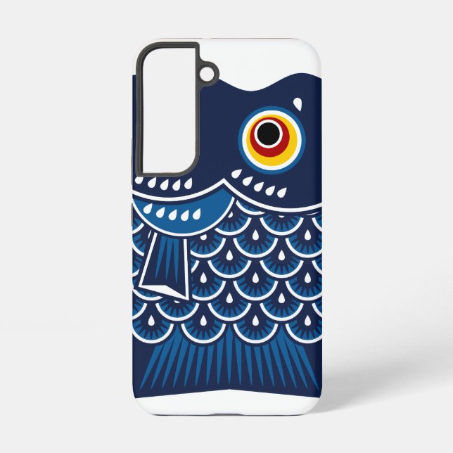 Japanese Koinobori Fish Streamer Samsung Galaxy S22 Case (Back)