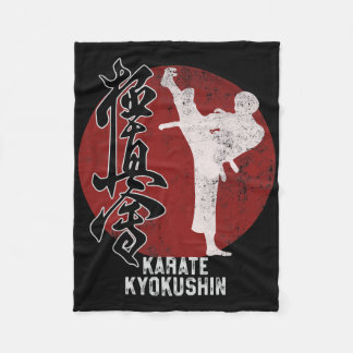 Japanese Kyokushin Karate Martial Art Gift  Fleece Blanket