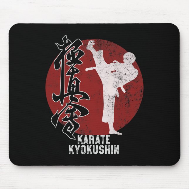 Japanese Kyokushin Karate Martial Art Gift  Mouse Pad (Front)