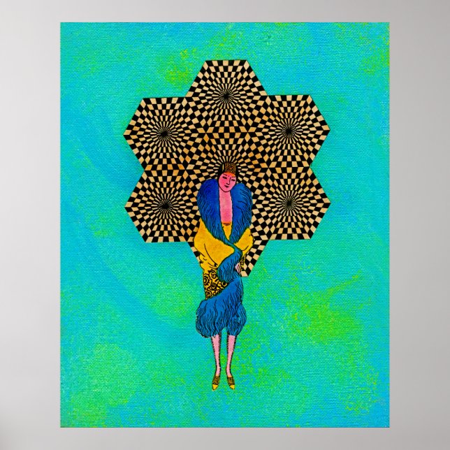 Japanese Lady by Michael Moffa Poster (Front)