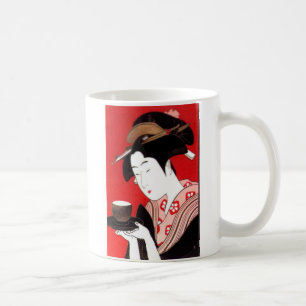 Japanese Lady Tea Serving Ceremony Art Print Coffee Mug