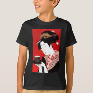 Japanese Lady Tea Serving Ceremony Art Print T-Shirt