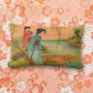 Japanese Lakeside Lumbar Pillow