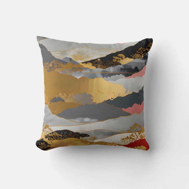 Japanese Landscape Cushion (Front)