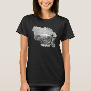 Japanese landscape illustration T-Shirt