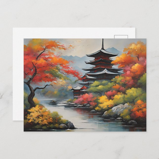 Japanese Landscape Postcard (Front/Back)