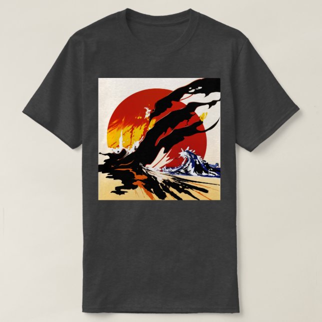 Japanese landscape T-Shirt (Design Front)