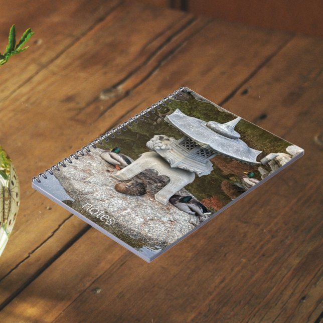 Japanese Lantern and Mallard Ducks Notebook (In Situ)