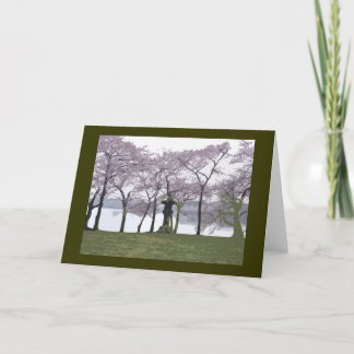 Japanese Lantern at the Tidal Basin Washington DC Card