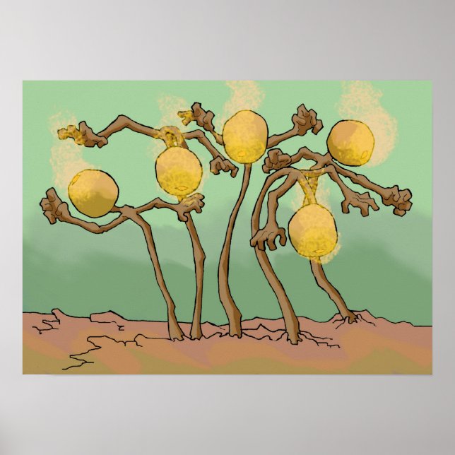 japanese-lantern-slime fungus poster (Front)