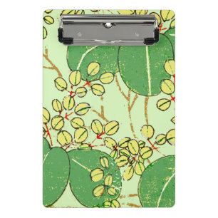 Japanese Leaf Floral Botanical Art Pattern Mini Clipboard