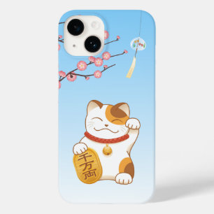 Japanese Lucky Cat, Calico Maneki Neko Case-Mate iPhone 14 Case