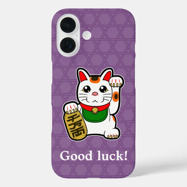Japanese Lucky Cat Case-Mate iPhone Case (Back)