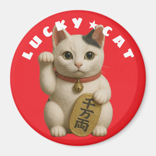 Japanese Lucky Cat Charm Magnet