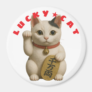 Japanese Lucky Cat Charm Magnet