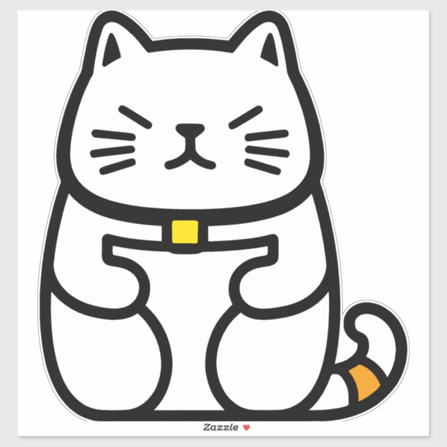 Japanese Lucky Cat or Maneki-Neko (Sheet)