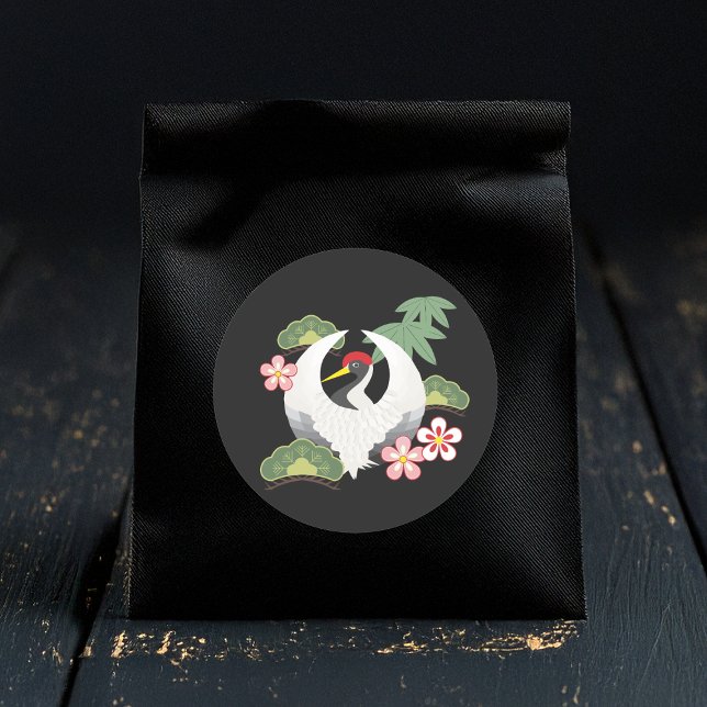 Japanese Lucky Symbols Celebration Classic Round Sticker (Creator Uploaded)