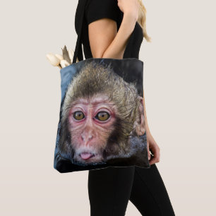 Japanese Macaque Baby Tote Bag