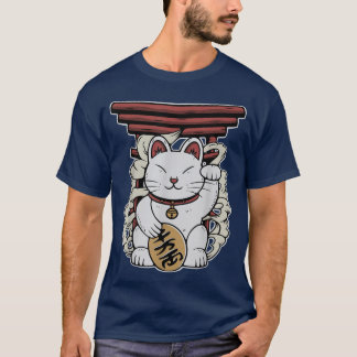 Japanese Maneki Neko Lucky Cat T-Shirt