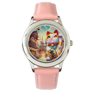 Japanese Maneki Neko Watch