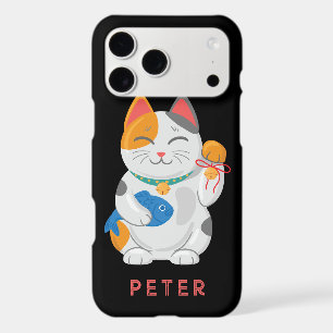 Japanese Maneki Neko White Cat, good luck symbol