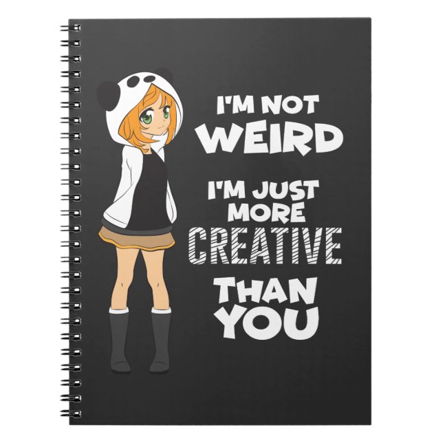 Japanese manga Gift Cute Kawaii Anime Fan Panda Notebook (Front)