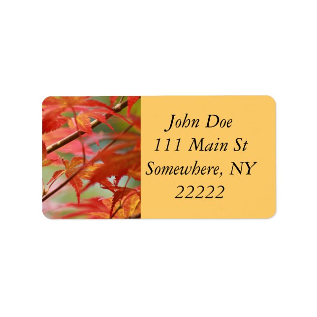 Japanese Maple Label (Front)