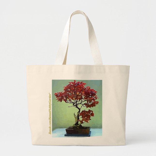 Japanese Maple Large Tote Bag (Front)