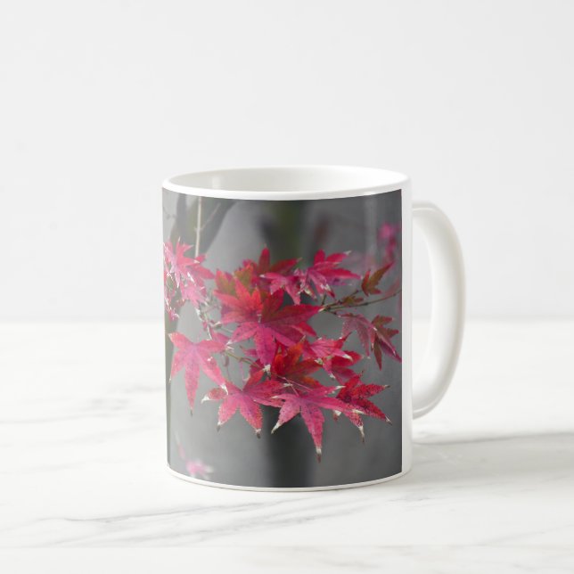Japanese Maple Leaves Coffee Mug (Front Right)