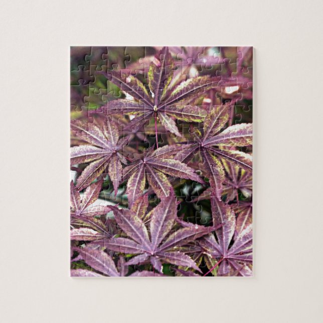 Japanese Maple Leaves Jigsaw Puzzle (Vertical)