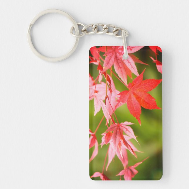 Japanese Maple Leaves Key Ring (Front)