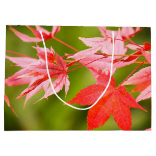 Japanese Maple Leaves Large Gift Bag