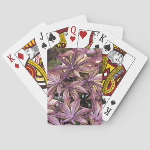 Japanese Maple Leaves Playing Cards
