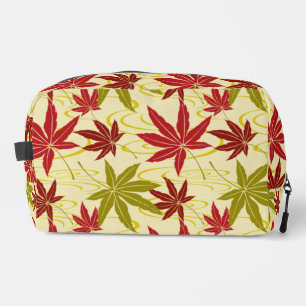 JAPANESE MAPLE PATTERN IN CREME DOPP KIT