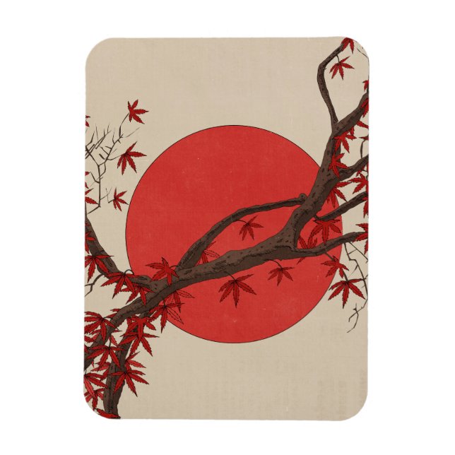 Japanese Maple Tree Magnet (Vertical)