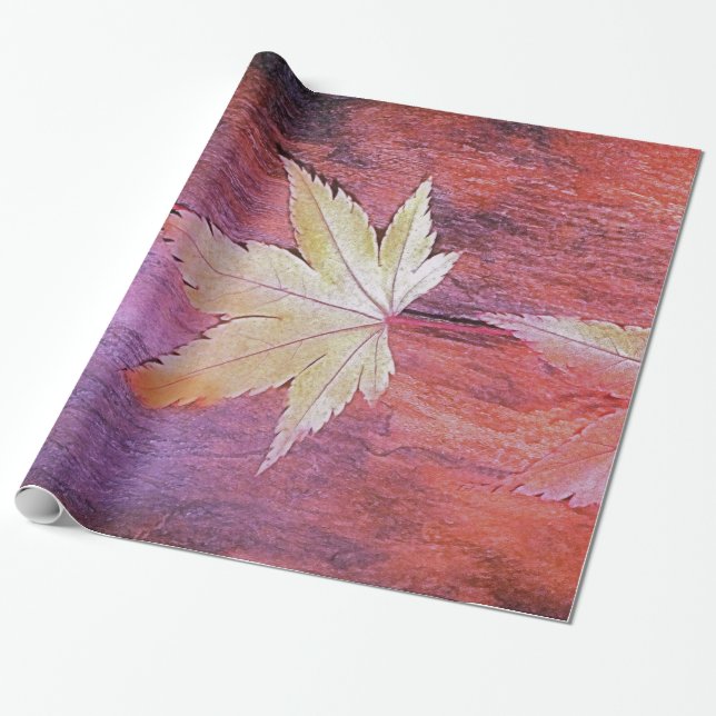 Japanese Maple Wrapping Paper (Unrolled)
