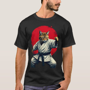 Japanese Martial Art Judo Karate Cat For Men Women T-Shirt