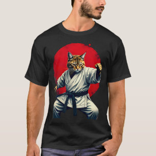 Japanese Martial Art Judo Karate Cat T-Shirt