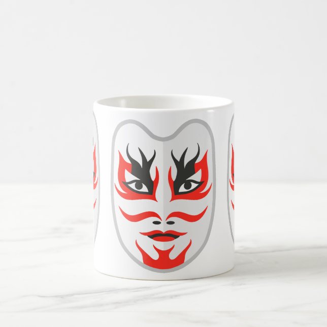 Japanese mask coffee mug (Center)