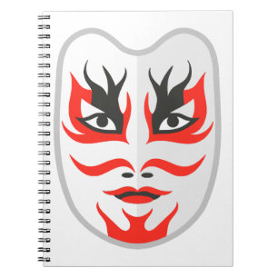 Japanese mask notebook