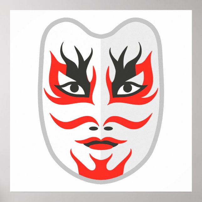 Japanese mask poster (Front)