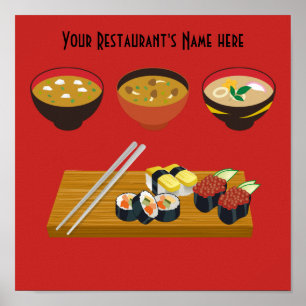 Japanese Meal, Value Poster Paper (Matte)