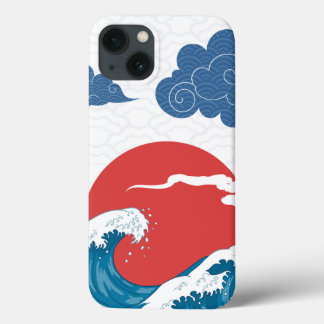 Japanese minimal art iPhone 13 case