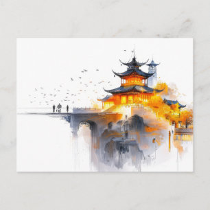 Japanese Minimalist Design Postcard